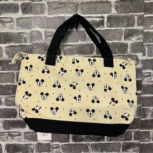 NEW Disney Store Mickey Mouse Expressions Cotton Canvas Tote Bag